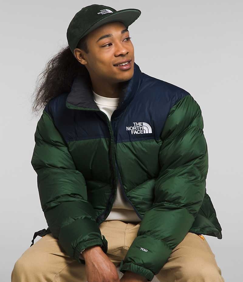 Doudoune The North Face 1996 Retro Nuptse Homme Vert Bleu Marine | FRANCE FCEJT