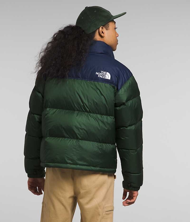 Doudoune The North Face 1996 Retro Nuptse Homme Vert Bleu Marine | FRANCE FCEJT