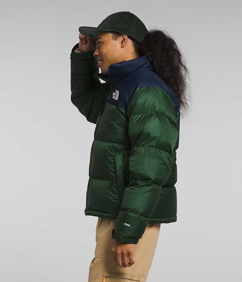 Doudoune The North Face 1996 Retro Nuptse Homme Vert Bleu Marine | FRANCE FCEJT