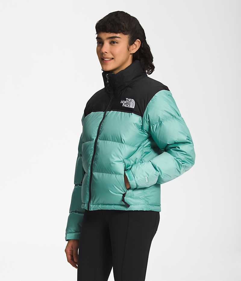 Doudoune The North Face 1996 Retro Nuptse Femme Turquoise | FR GZOXQ