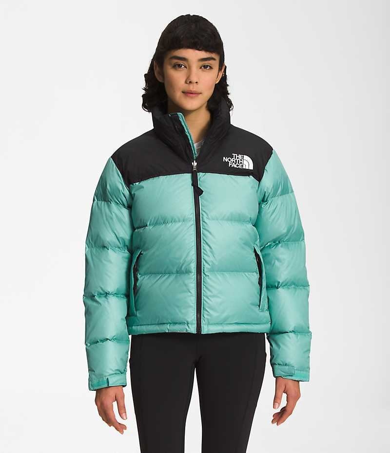 Doudoune The North Face 1996 Retro Nuptse Femme Turquoise | FR GZOXQ