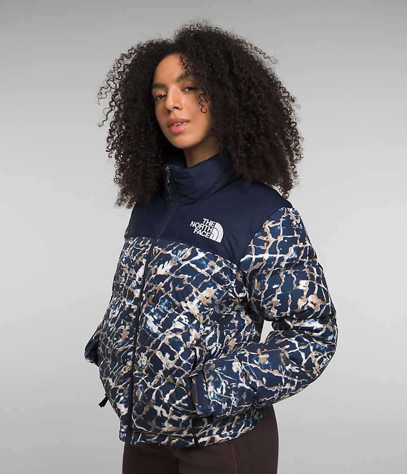 Doudoune The North Face 1996 Retro Nuptse Femme Bleu Marine | PARIS AUICX