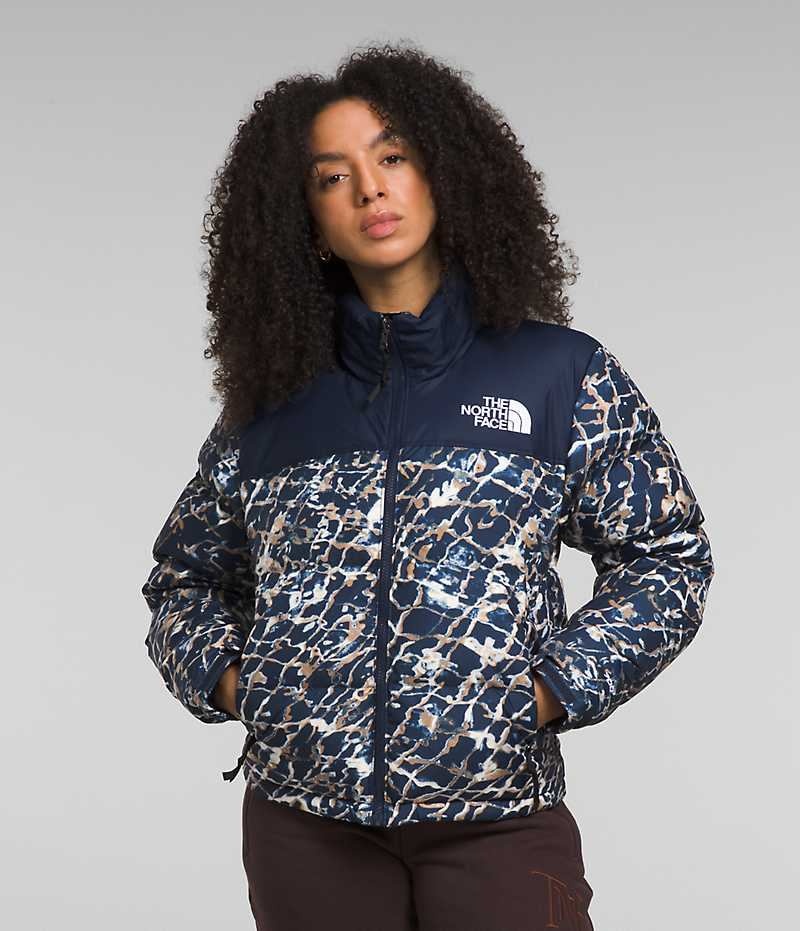 Doudoune The North Face 1996 Retro Nuptse Femme Bleu Marine | PARIS AUICX