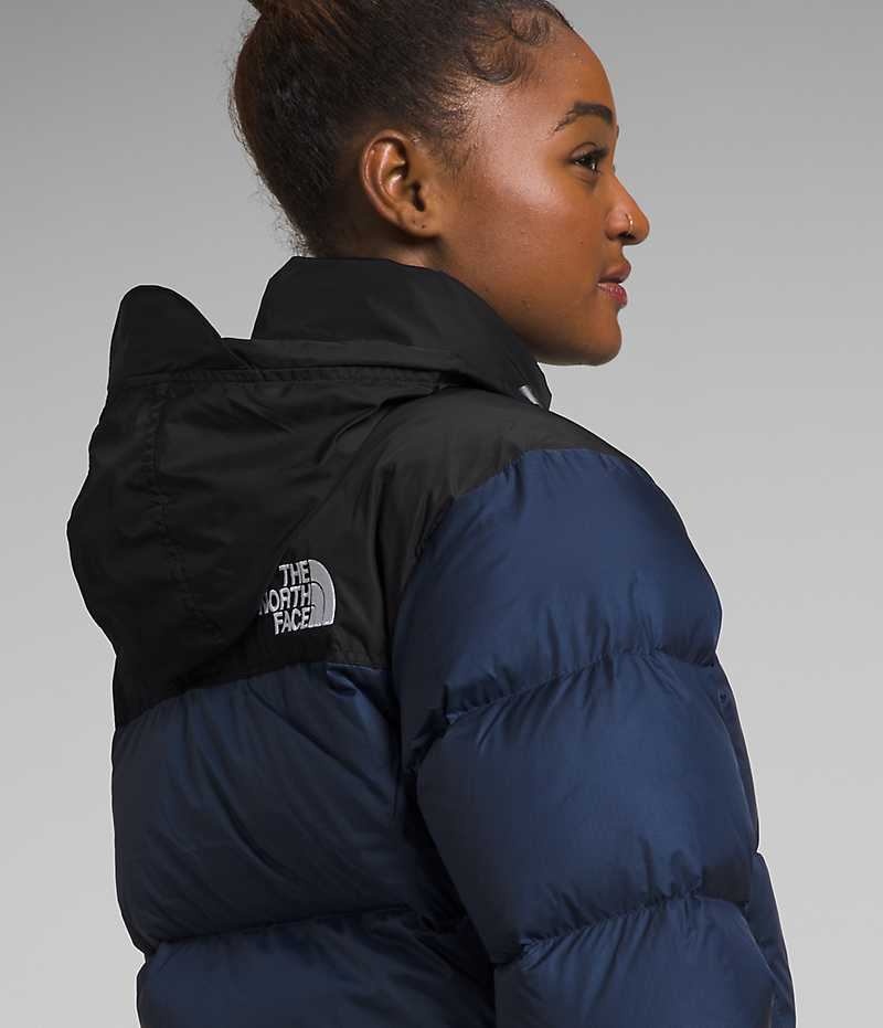 Doudoune The North Face 1996 Retro Nuptse Femme Bleu Marine Noir | FR HSPVD