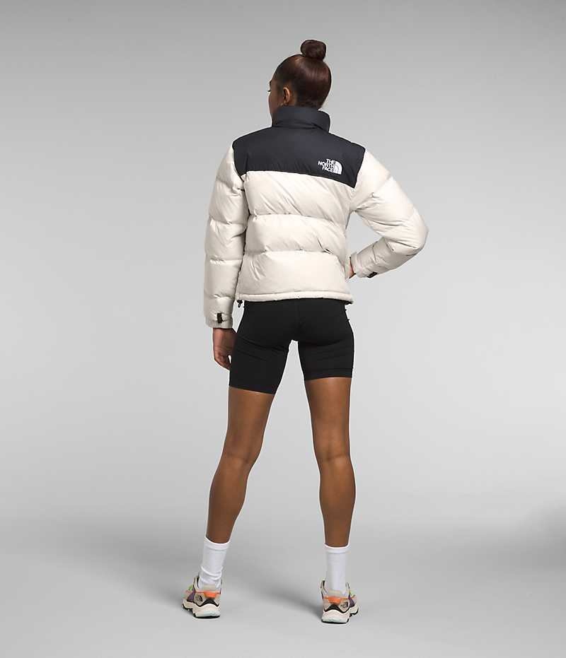 Doudoune The North Face 1996 Retro Nuptse Femme Blanche Noir | PARIS FRIJB