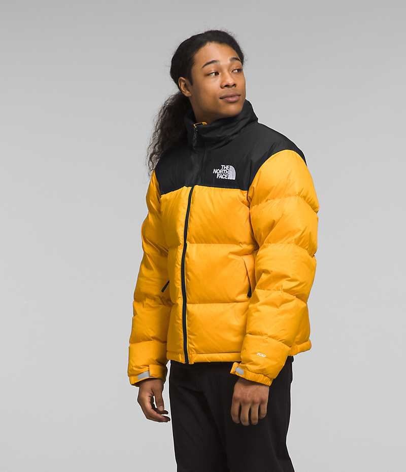 Doudoune The North Face 1996 Retro Nuptse Homme Doré Noir | FR SFLDY