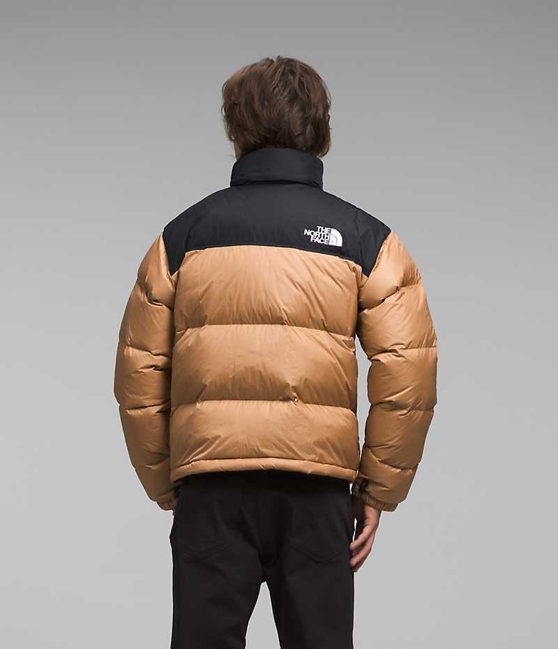 Doudoune The North Face 1996 Retro Nuptse Homme Beige Noir | FRANCE JFICW