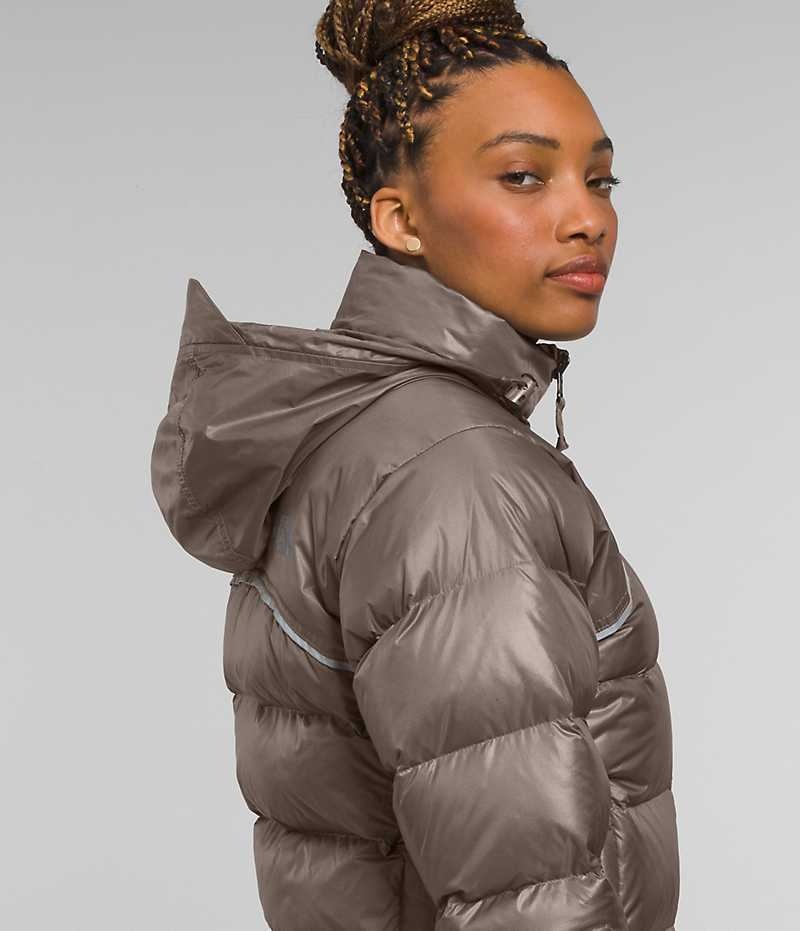 Doudoune The North Face 2000 Retro Nuptse Femme Marron | FRANCE BVQTR