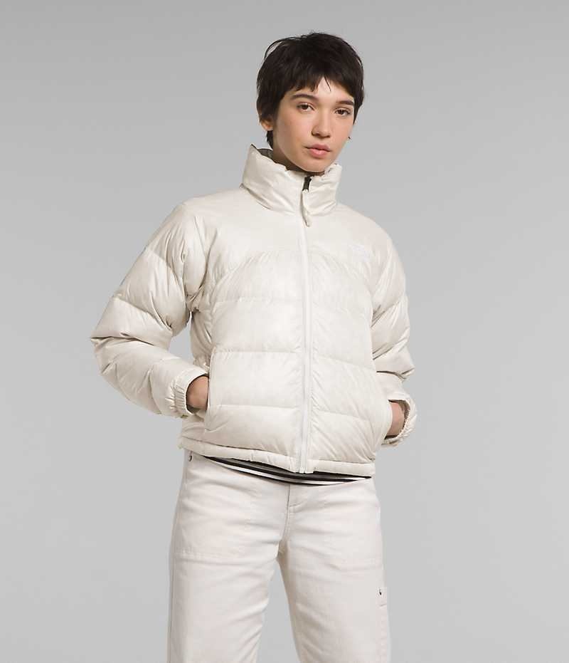 Doudoune The North Face 2000 Retro Nuptse Femme Blanche | PARIS QDENP