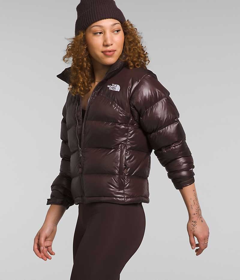 Doudoune The North Face 2000 Retro Nuptse Femme Marron | PARIS PTJBG