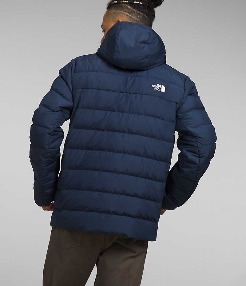 Doudoune The North Face Aconcagua 3 Hoodie Homme Bleu Marine | FR SZYBC