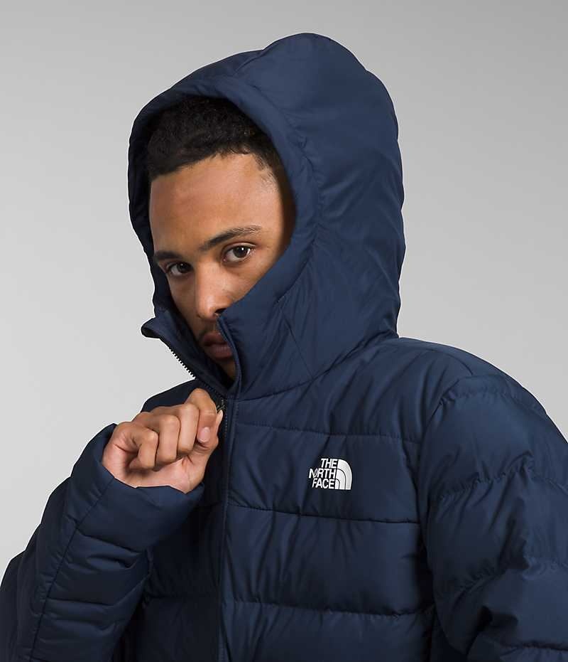 Doudoune The North Face Aconcagua 3 Hoodie Homme Bleu Marine | FR SZYBC