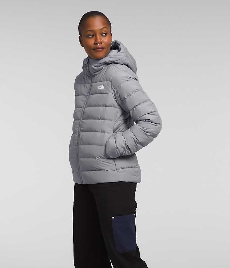 Doudoune The North Face Aconcagua 3 Hoodie Femme Grise | PARIS AWYSI