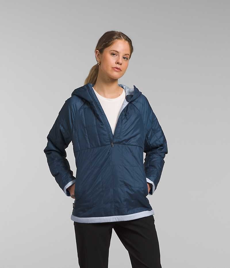 Doudoune The North Face Circaloft ¼-Zip Pullover Femme Bleu | PARIS PGBIF