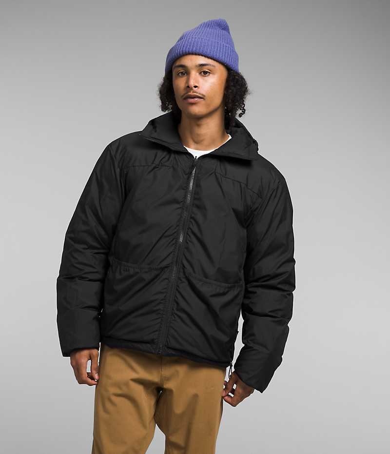 Doudoune The North Face Lhotse Reversible Hoodie Homme Noir | FR CWDPR