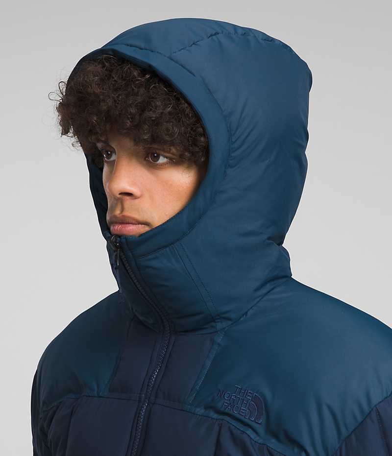 Doudoune The North Face Lhotse Reversible Hoodie Homme Bleu Marine | FRANCE VWAOK