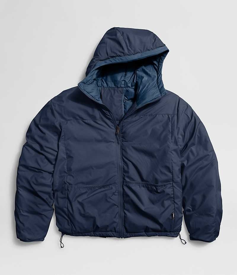 Doudoune The North Face Lhotse Reversible Hoodie Homme Bleu Marine | FRANCE VWAOK