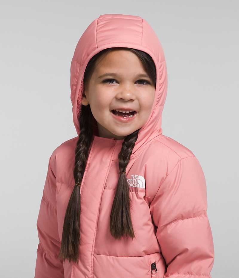 Doudoune The North Face North Encapuchonné Fille Rose | FR FNMHC