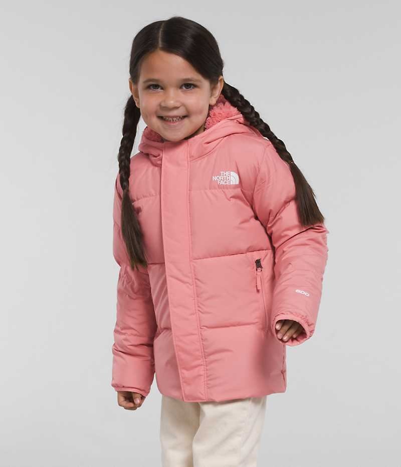 Doudoune The North Face North Encapuchonné Fille Rose | FR FNMHC