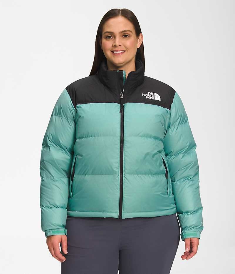 Doudoune The North Face Plus 1996 Retro Nuptse Femme Turquoise | FR NHCMX