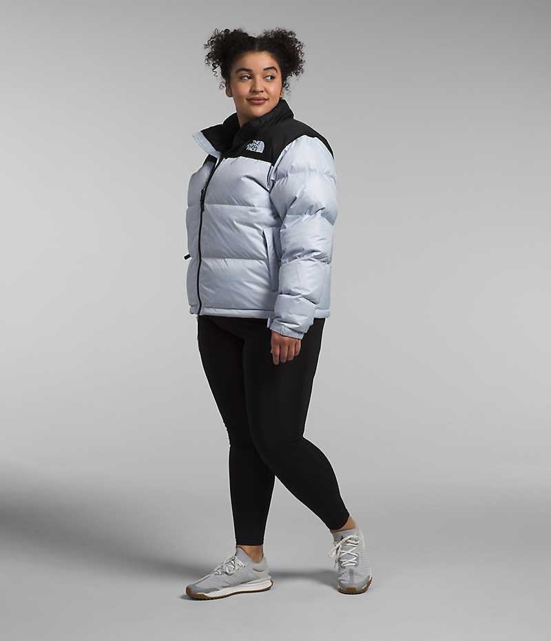 Doudoune The North Face Plus 1996 Retro Nuptse Femme Bleu Clair Noir | FR OUKPM