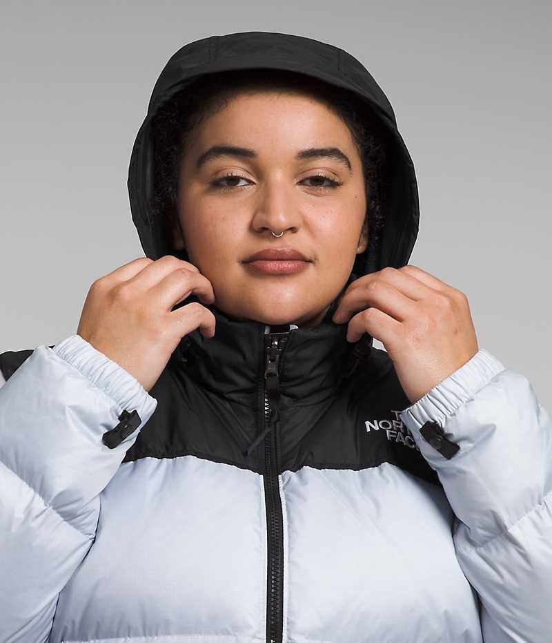 Doudoune The North Face Plus 1996 Retro Nuptse Femme Bleu Clair Noir | FR OUKPM