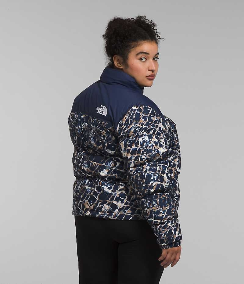 Doudoune The North Face Plus 1996 Retro Nuptse Femme Bleu Marine | FRANCE WFYBH