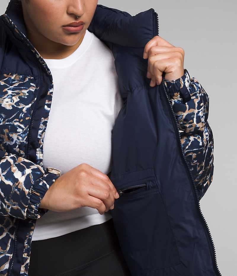 Doudoune The North Face Plus 1996 Retro Nuptse Femme Bleu Marine | FRANCE WFYBH