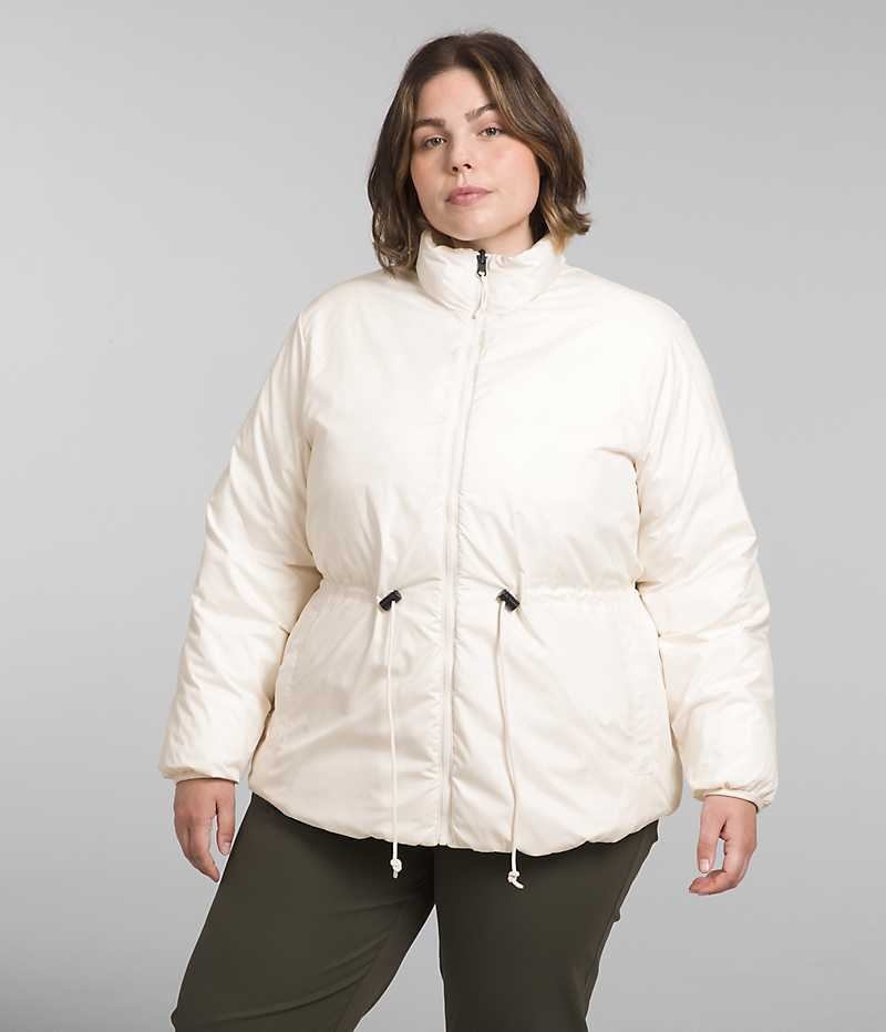 Doudoune The North Face Plus Lhotse Reversible Femme Blanche | FRANCE MYOUN