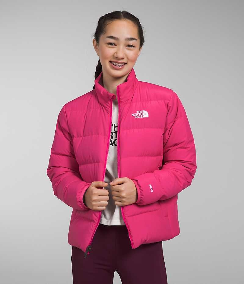 Doudoune The North Face Reversible North Fille Rose | FR MBRWX