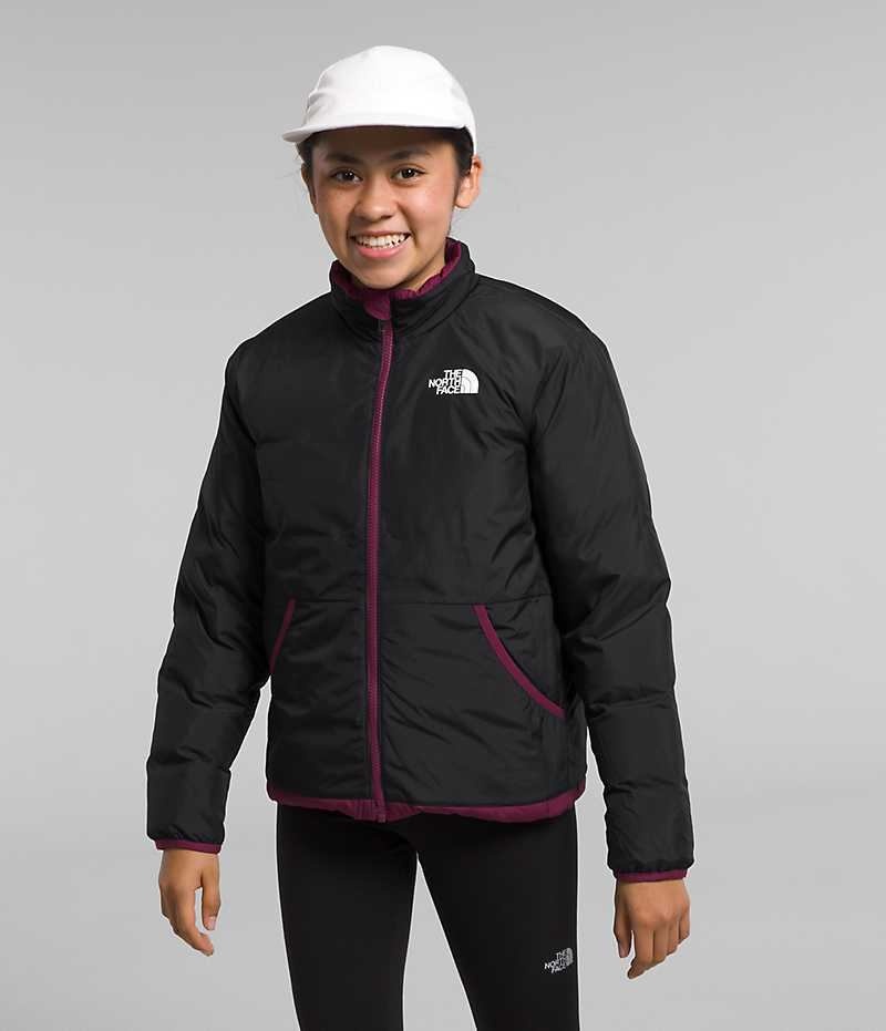 Doudoune The North Face Reversible North Fille Bordeaux | FRANCE RPJDL