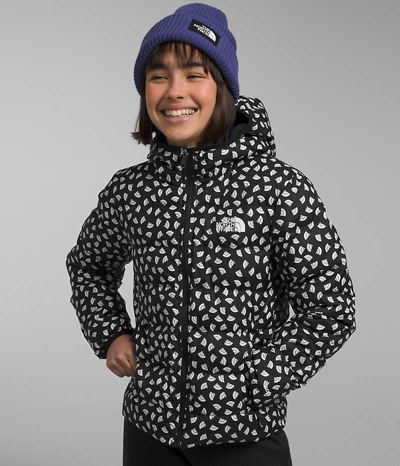 Doudoune The North Face Reversible North Encapuchonné Fille Noir | FRANCE MYDIN