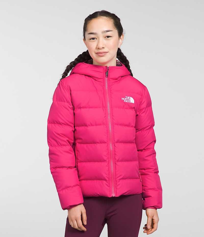 Doudoune The North Face Reversible North Encapuchonné Fille Rose | FR ELYRX