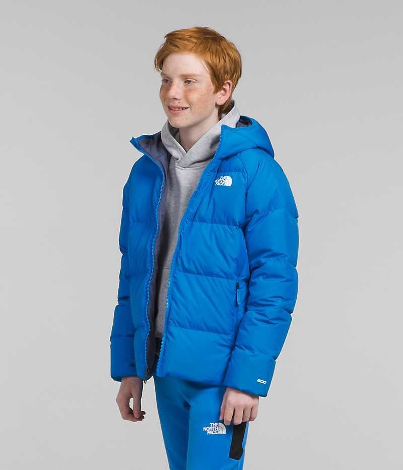 Doudoune The North Face Reversible North Encapuchonné Garcon Bleu | FRANCE IMZTF