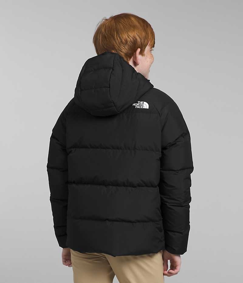 Doudoune The North Face Reversible North Encapuchonné Garcon Noir | FR ZEILP