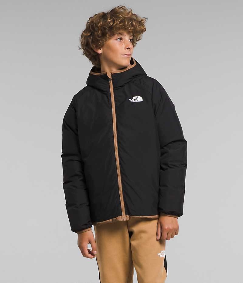 Doudoune The North Face Reversible North Encapuchonné Garcon Kaki | FRANCE CQISM