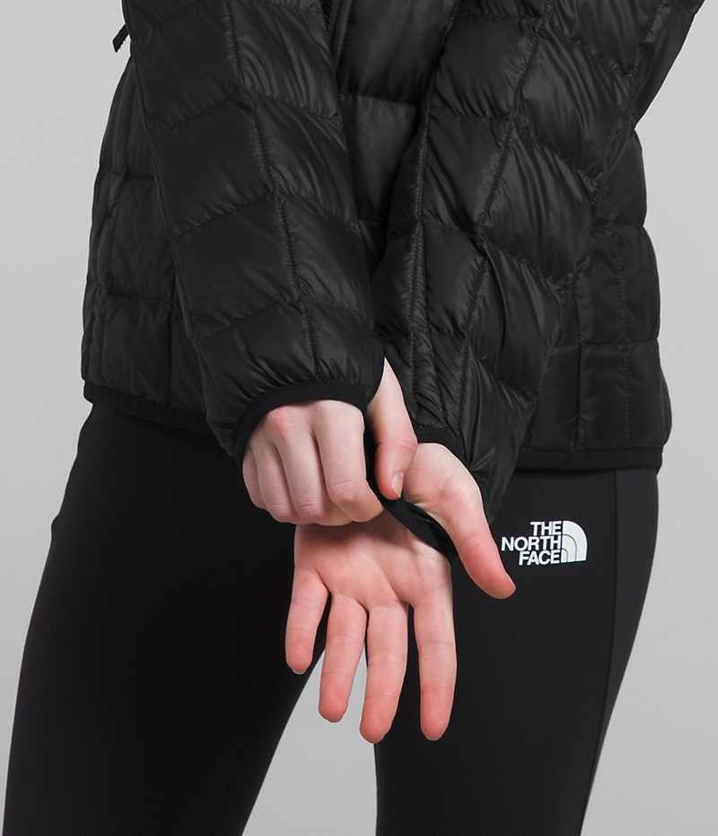 Doudoune The North Face ThermoBall™ Encapuchonné Fille Noir | FR ZFGRH