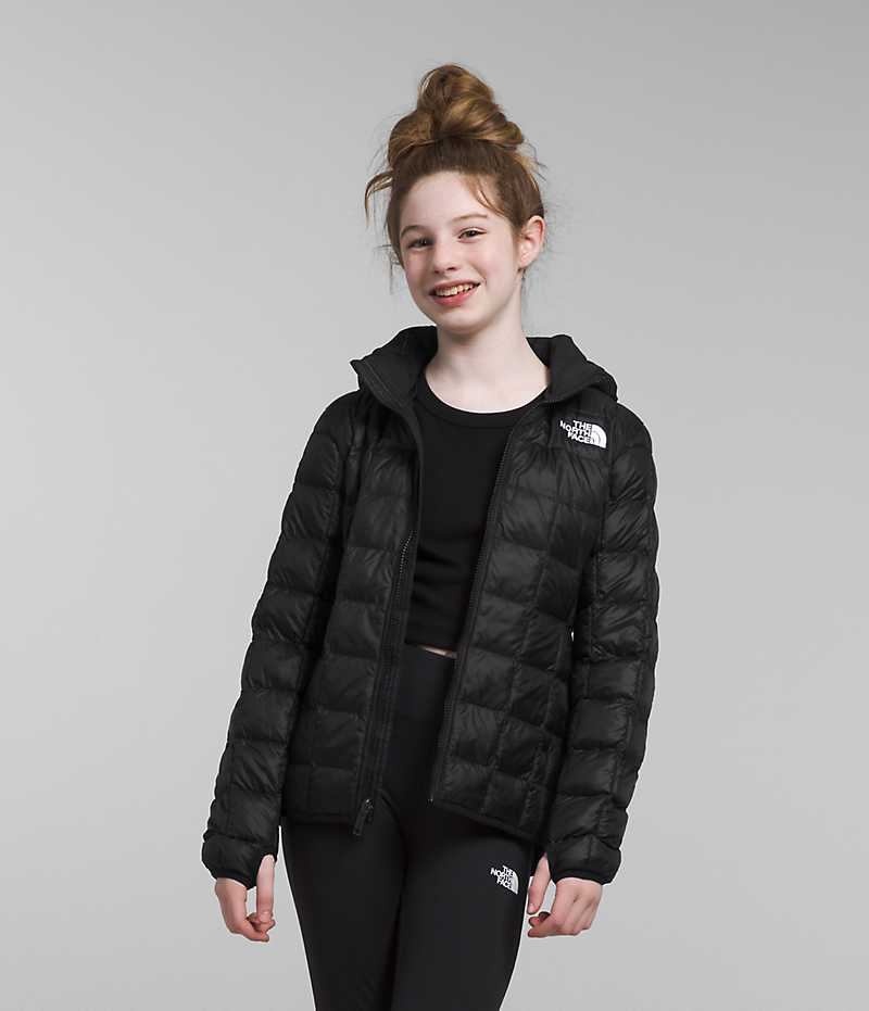 Doudoune The North Face ThermoBall™ Encapuchonné Fille Noir | FR ZFGRH