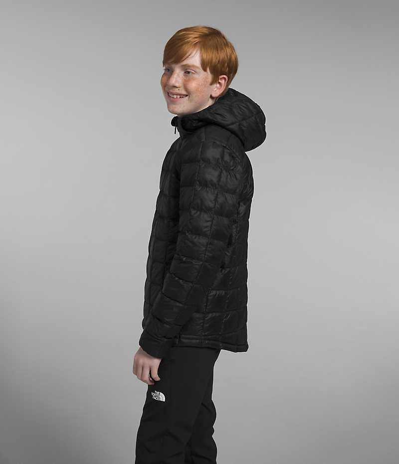 Doudoune The North Face ThermoBall™ Encapuchonné Garcon Noir | FRANCE MXPQW