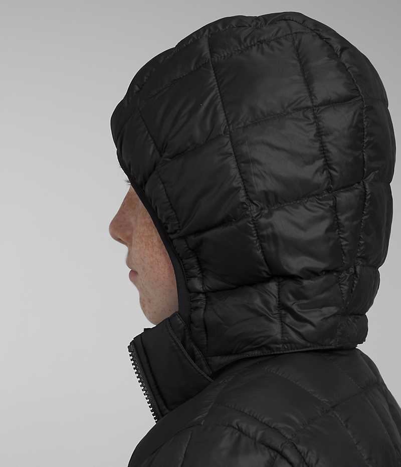 Doudoune The North Face ThermoBall™ Encapuchonné Garcon Noir | FRANCE MXPQW