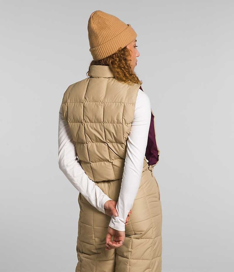 Gilet The North Face Lhotse Reversible Femme Kaki | FR BEKGX