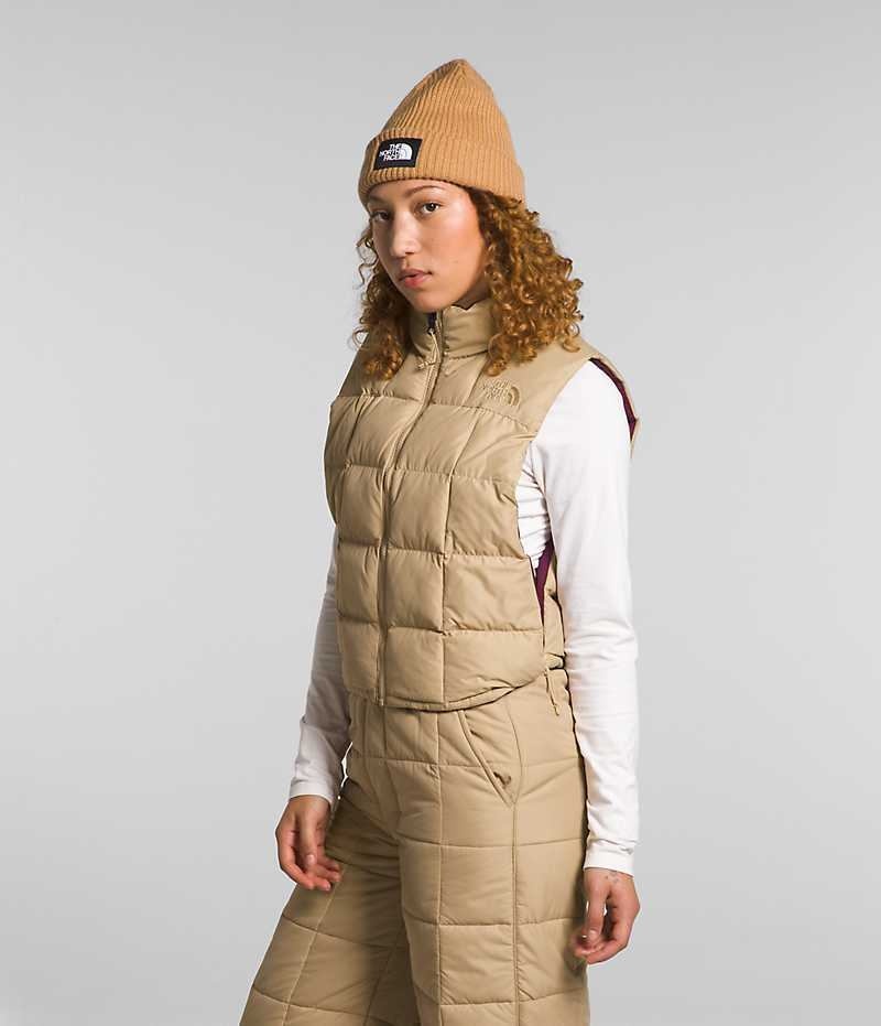 Gilet The North Face Lhotse Reversible Femme Kaki | FR BEKGX