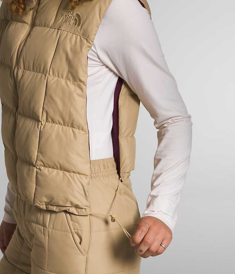 Gilet The North Face Lhotse Reversible Femme Kaki | FR BEKGX