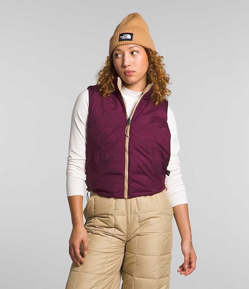 Gilet The North Face Lhotse Reversible Femme Kaki | FR BEKGX