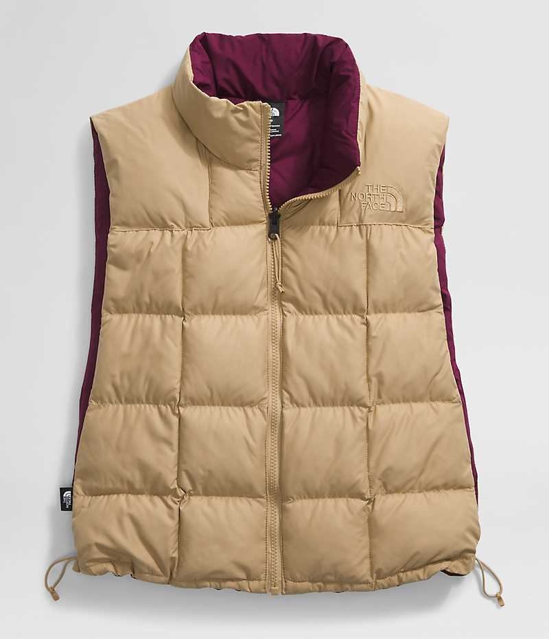 Gilet The North Face Lhotse Reversible Femme Kaki | FR BEKGX