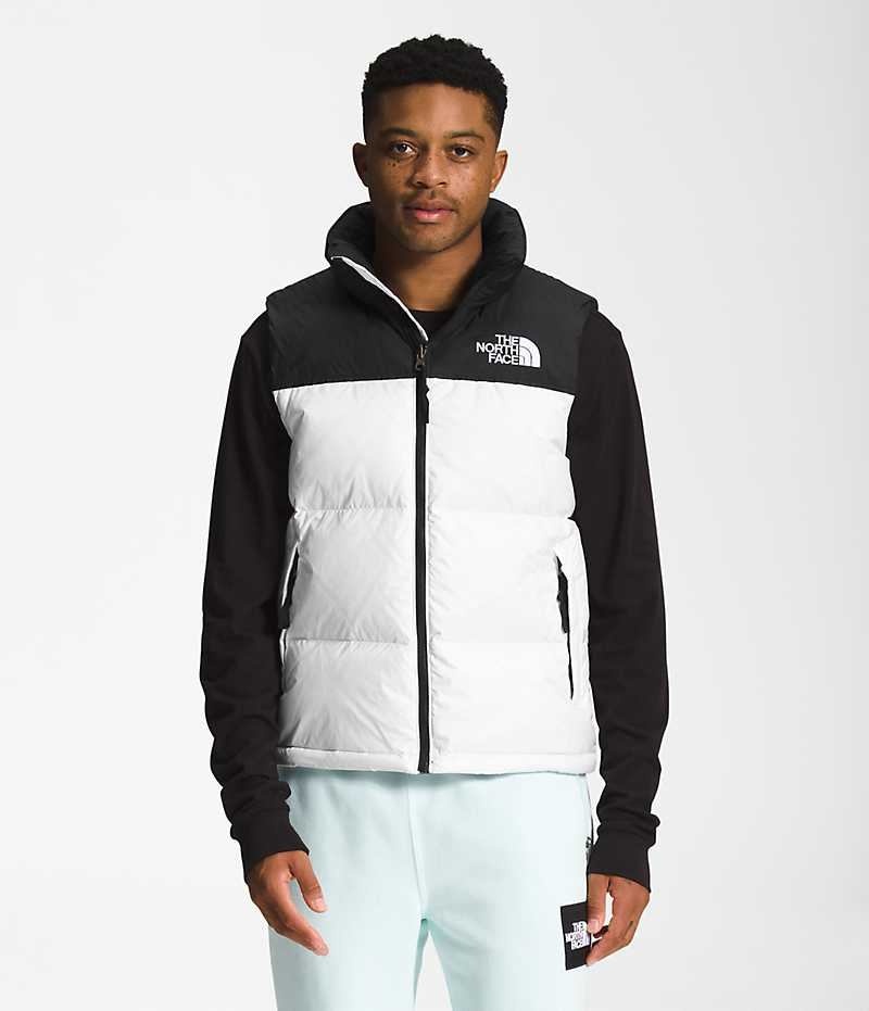 Gilet en Duvet The North Face 1996 Retro Nuptse Homme Blanche Noir | FR XNLOS