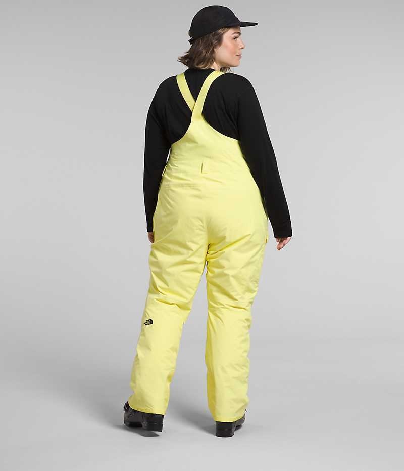 Pantalon Bib The North Face Plus Freedom Insulated Femme Jaune | PARIS NYTHA