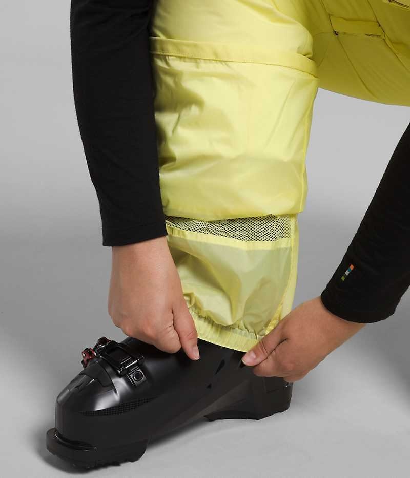 Pantalon Bib The North Face Plus Freedom Insulated Femme Jaune | PARIS NYTHA