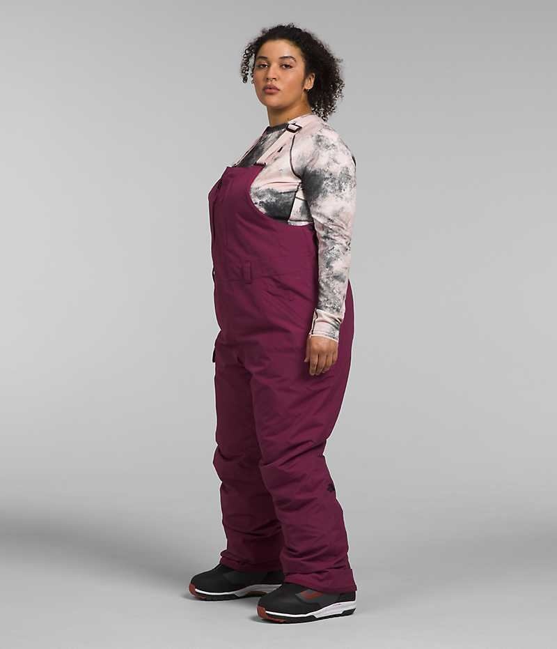 Pantalon Bib The North Face Plus Freedom Insulated Femme Bordeaux | FR VEZIA