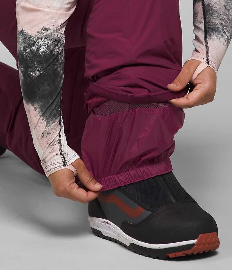 Pantalon Bib The North Face Plus Freedom Insulated Femme Bordeaux | FR VEZIA